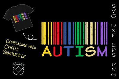 Autism Colorful Barcode Support Autistic