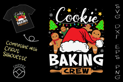 Cookie Baking Crew Christmas Santa