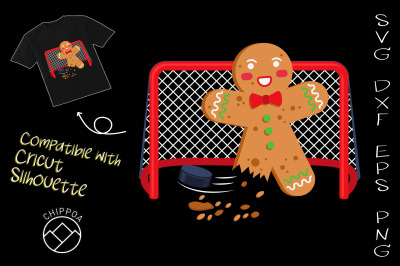 Hockey Goal Christmas Gingerbread keeper