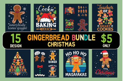 Christmas Gingerbread Man SVG Bundle