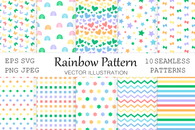 Rainbow pattern. Dots pattern. Abstract pattern