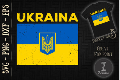 Ukraine, Kiev, Ukrainian Tee Travel Flag