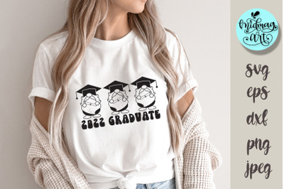 2022 graduate with gnomies svg, graduation svg