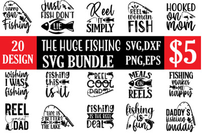 The Huge Fishing svg bundle