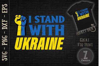 I Stand With Ukraine Fist