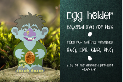 Troll Easter Egg Holder Template