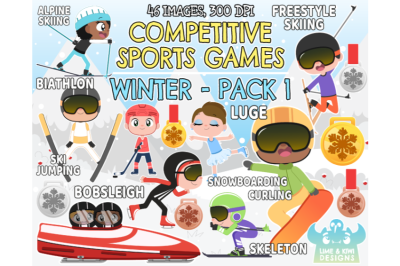 Competitive Sports Games - Winter Pack 1 Clipart
