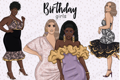 Birthday Girls Clipart