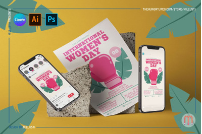 The International Women&#039;s Day Flyer and Instagram Template