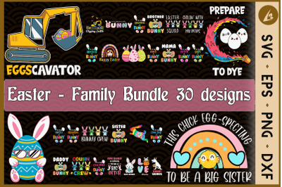 Family Easter Bundle SVG 30 designs