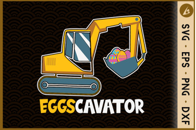 Eggscavator Funny Family Easter