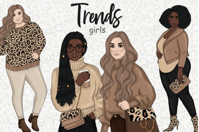 Trends Girls Clipart