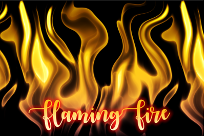 Flaming Fire Transparent Hot Flames