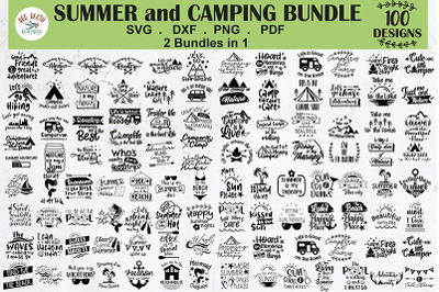 Camping and summer quotes Bundle SVG,Beach lover quotes bundle SVG