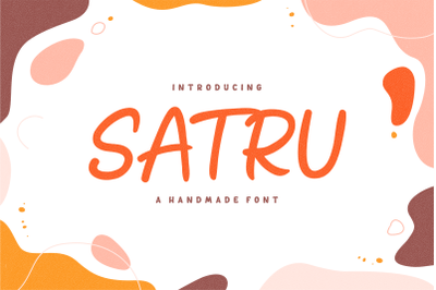 Satru Handmade Playful Display Font