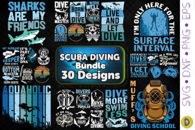 Scuba Diving Bundle-30 Designs-220224