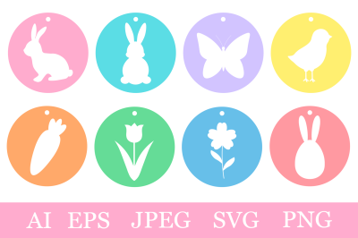 Easter Gift Tags. Bunny Gift Tags. Easter Gift Tags template