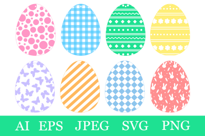 Easter Eggs Gift Tags template. Easter Eggs Gift Tags SVG