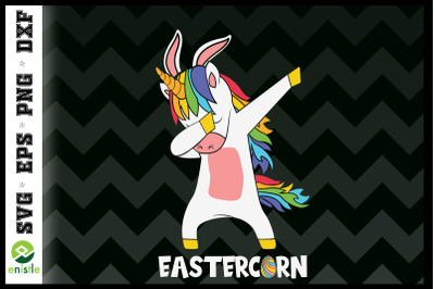 Eastercorn dabbing unicorn easter day