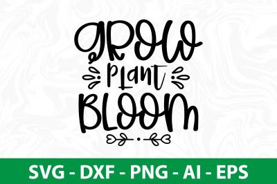 Grow plant bloom svg