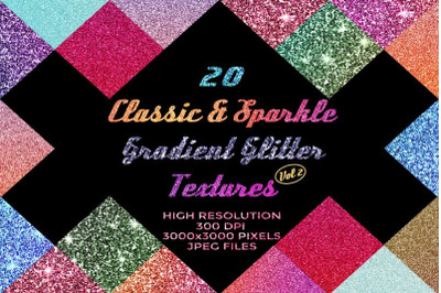 Classic&amp;Sparkle Gradient Glitters Vol II