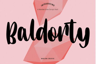 Baldorty Handwritten Script Font