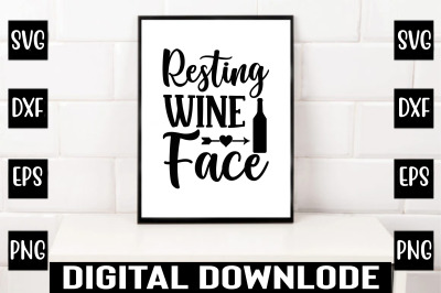 resting wine face