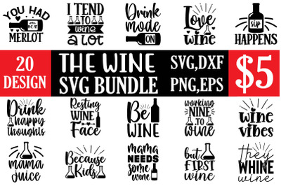 The Wine svg bundle