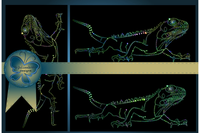 The image of a bright, glowing reptiles on a black background. The archive contains 3 files 300 dpi for your papers and design, and for printing in excellent quality.. The archive contains 3 files 300 dpi for printing in excellent quality.