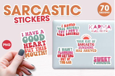 Sarcastic Stickers PNG Bundle | Printable stickers