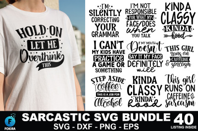 Sarcastic SVG Bundle - 40 Designs