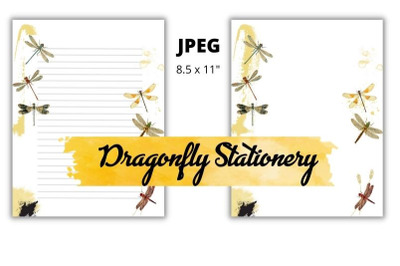 Vintage Dragonfly Stationery