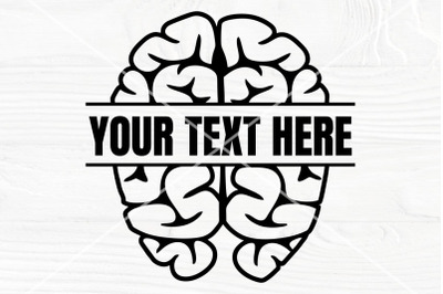 Brain SVG cut file, Brain silhouette svg, Brain outline svg, Brain vec