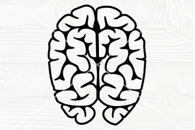 Brain silhouette SVG | Brain cut file | Medical svg vector