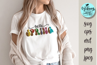 Hello spring svg&2C; Spring cut file