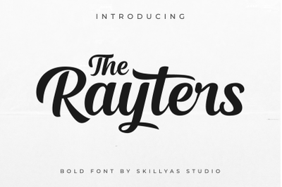 The Rayters Bold Script Font