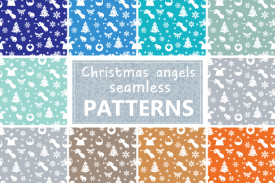 Christmas  seamless pastel retro pattern