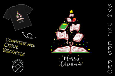 Christmas Tree Books Merry Christmas