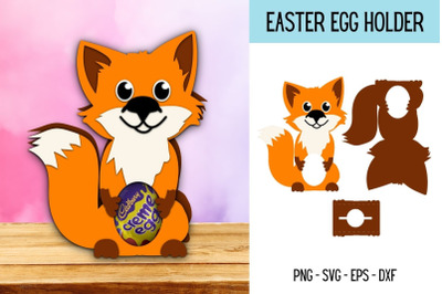 Fox Egg Holder SVG