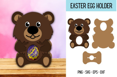 Bear Egg Holder SVG