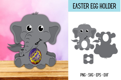 Elephant Egg Holder SVG