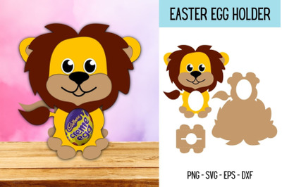 Lion Egg Holder SVG