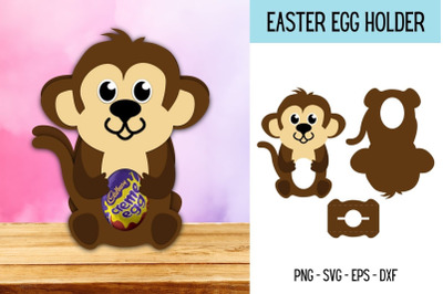 Monkey Egg Holder SVG