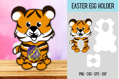 Tiger Egg Holder SVG