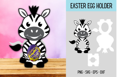 Zebra Egg Holder SVG