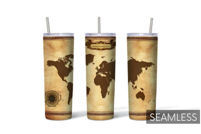 Map Tumbler Sublimation