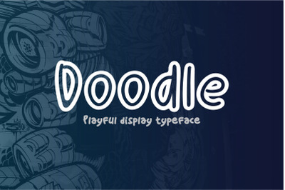 Doodle playful display typeface