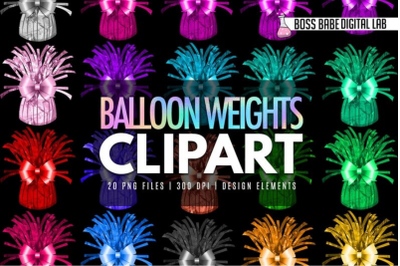 Multi Color Balloon Weights Clipart: &quot;Balloon CLIPART&quot; Balloon Weights