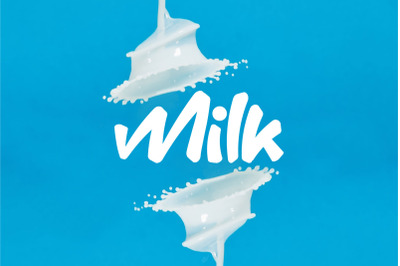Milk cartoon font