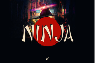 Ninja japan style font